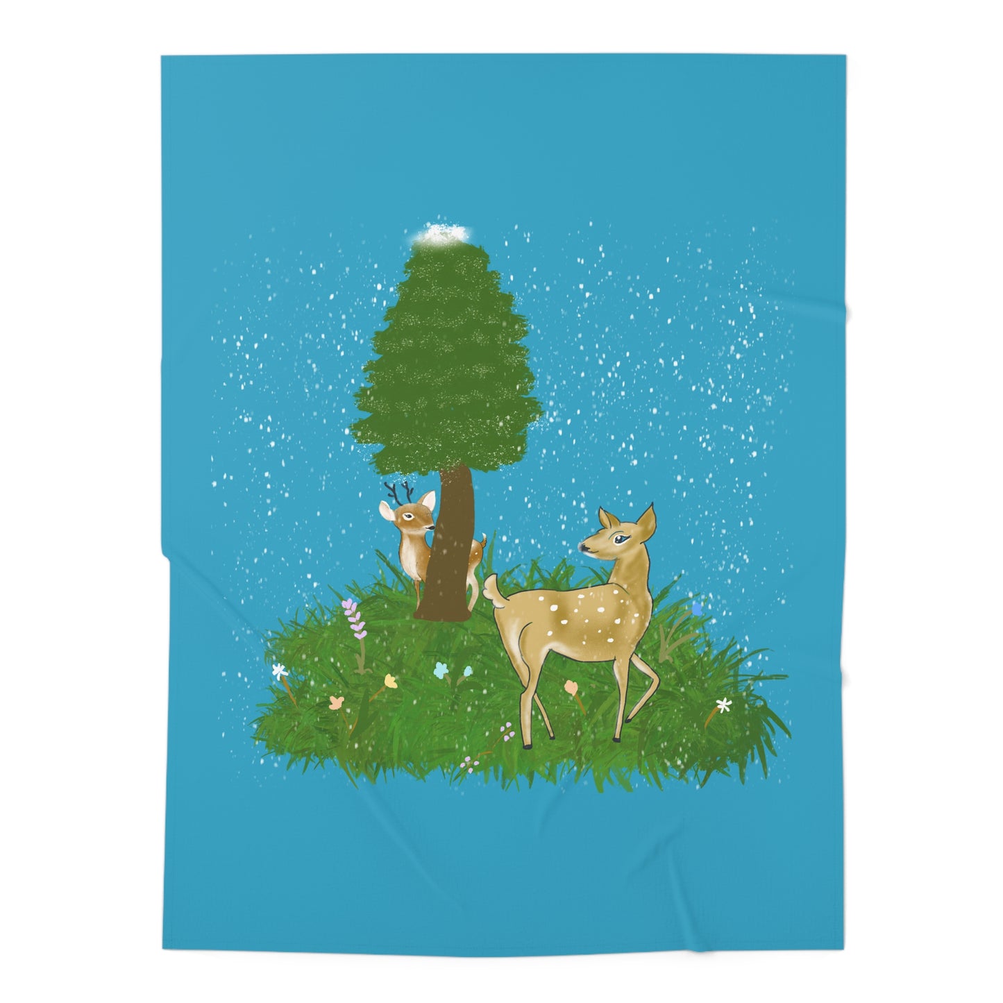 Whimsical Forest Baby Swaddle Blanket, Cute Baby Blanket, Nursery Decor, Baby Shower Gift, Infant Swaddle, Newborn Blanket