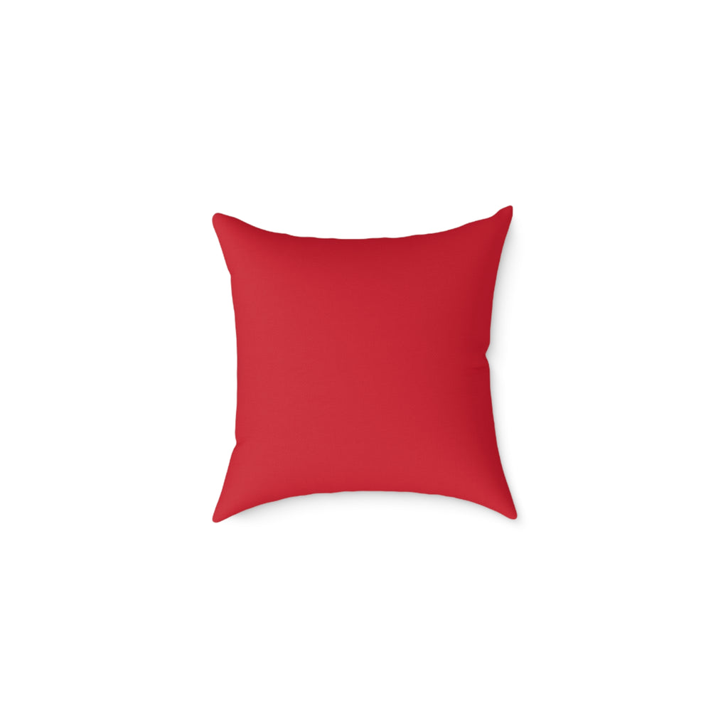 Square Pillow - Deer and Fawn Hide and Seek Christmas Snow