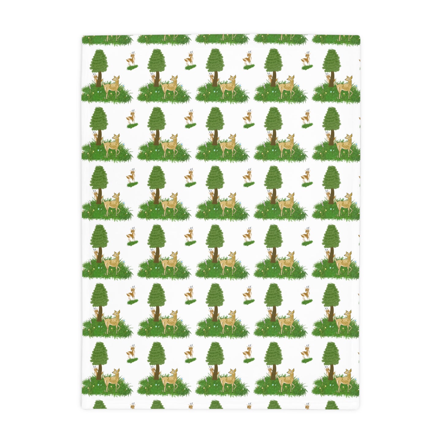 Cozy Woodland Fleece Blanket - Perfect for Picnics, Camping, Gifts, Home Décor, Kids' Room