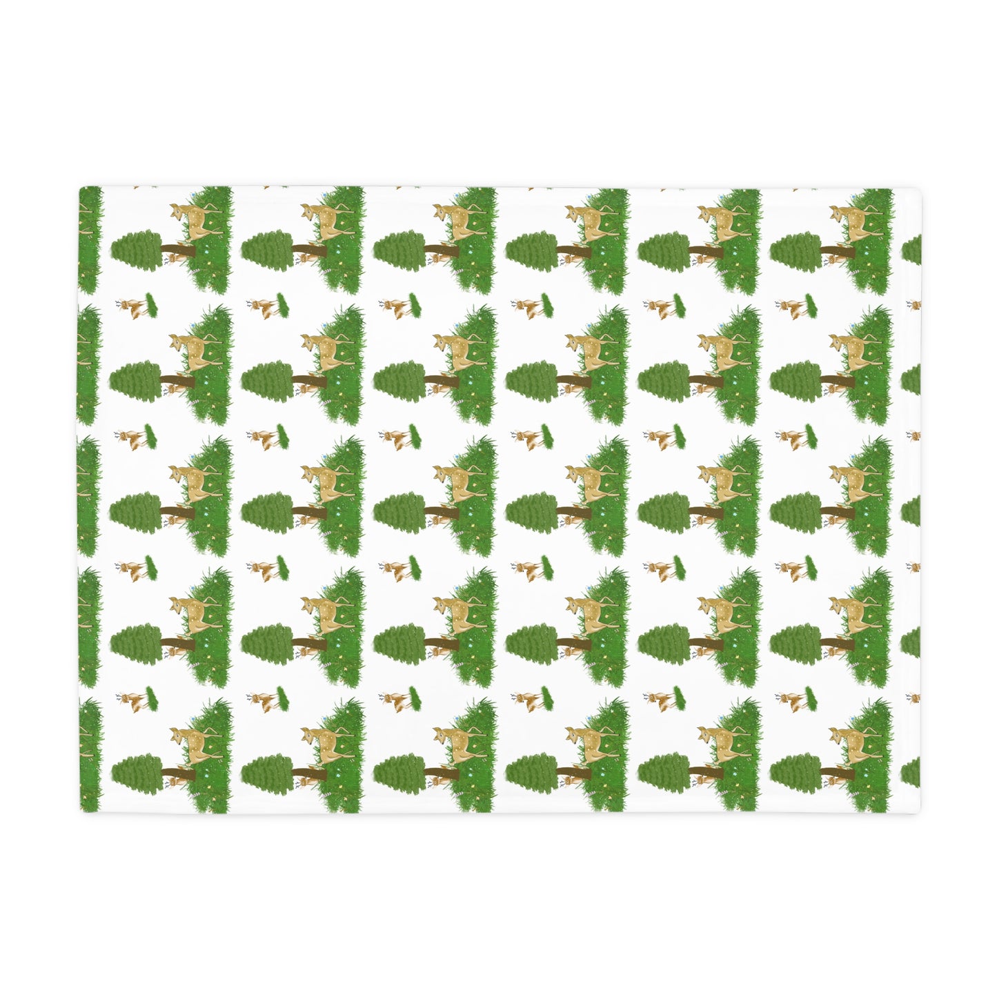 Cozy Woodland Fleece Blanket - Perfect for Picnics, Camping, Gifts, Home Décor, Kids' Room