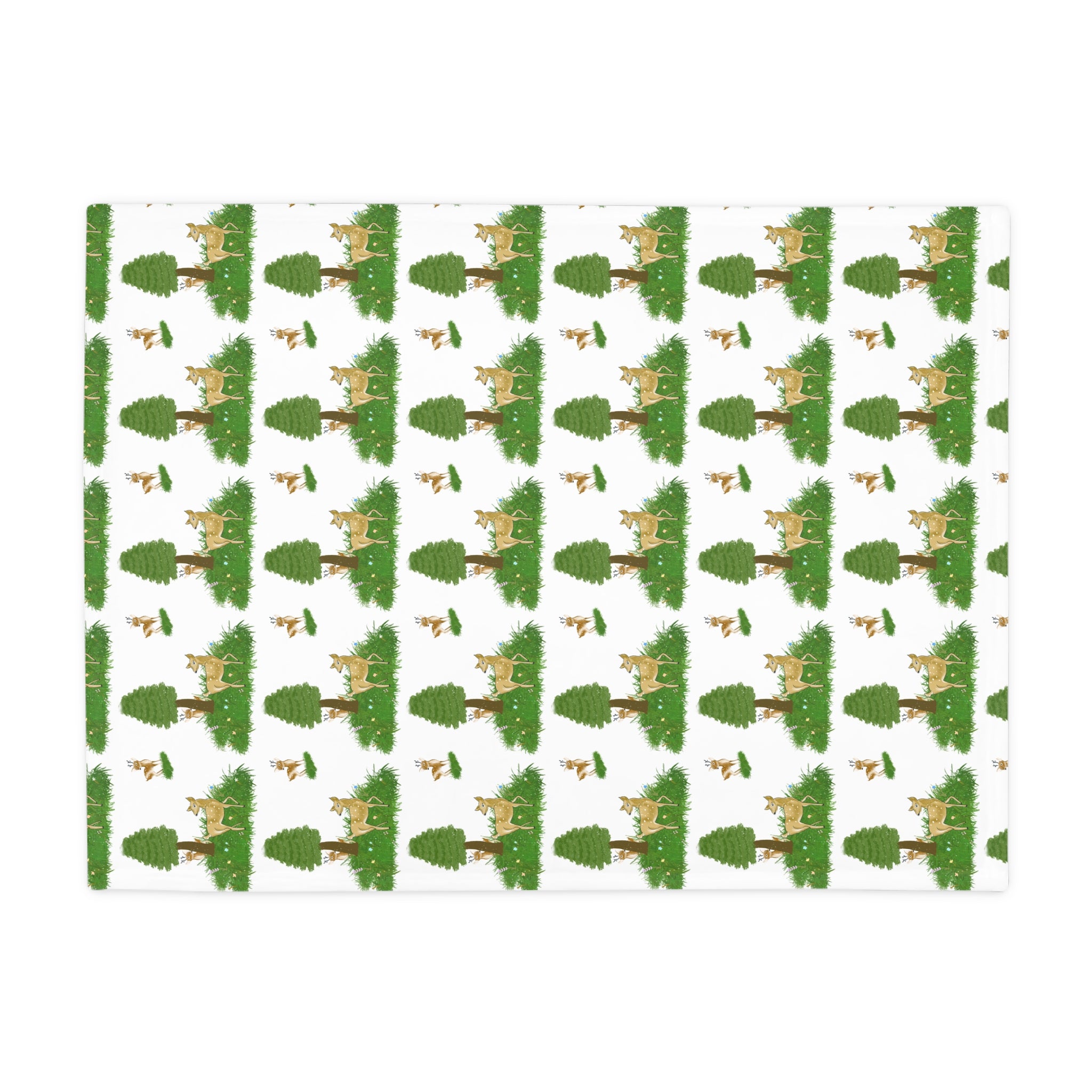 Cozy Woodland Fleece Blanket - Perfect for Picnics, Camping, Gifts, Home Décor, Kids' Room