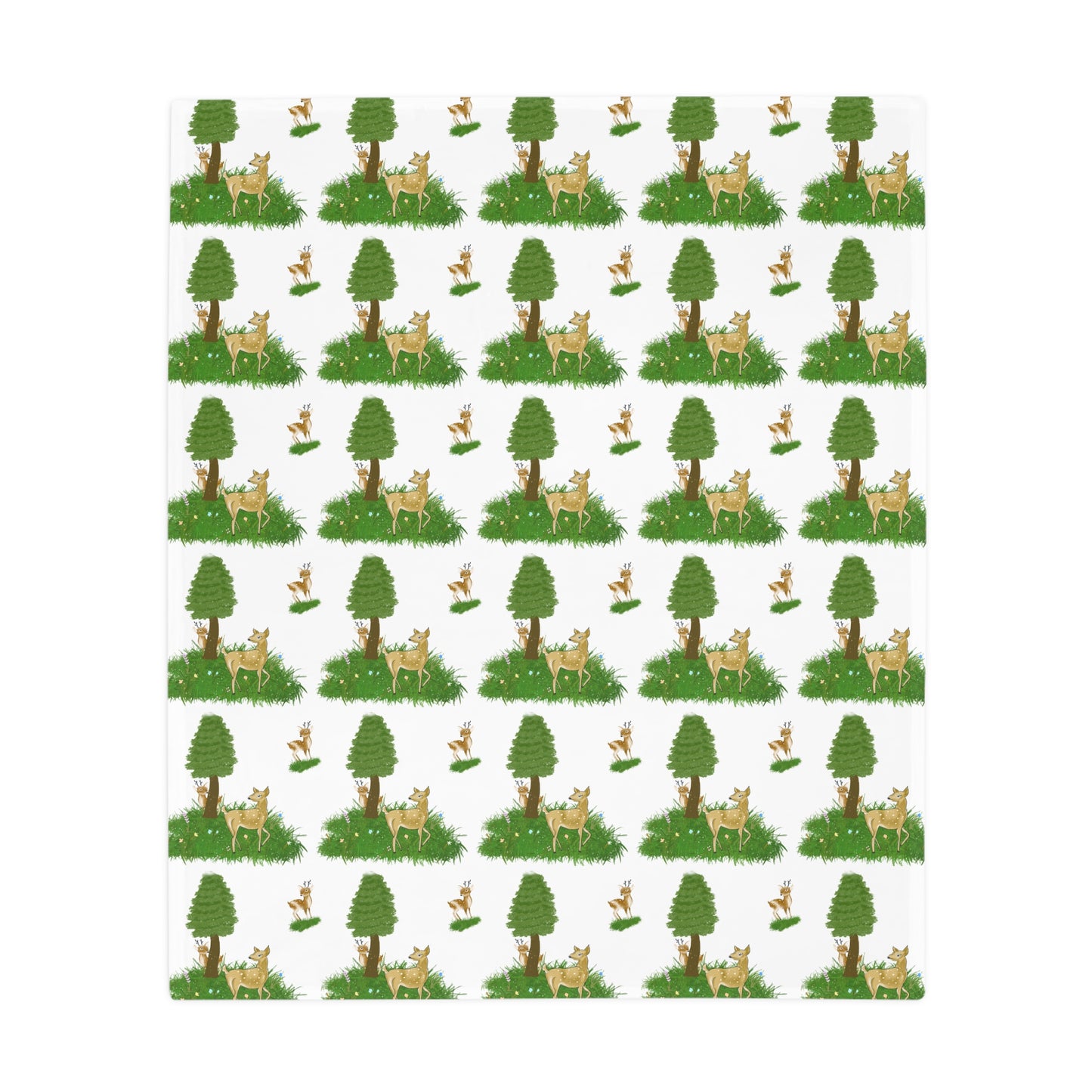 Cozy Woodland Fleece Blanket - Perfect for Picnics, Camping, Gifts, Home Décor, Kids' Room