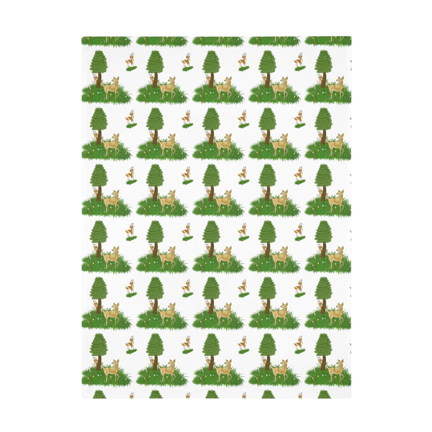 Cozy Woodland Fleece Blanket - Perfect for Picnics, Camping, Gifts, Home Décor, Kids' Room