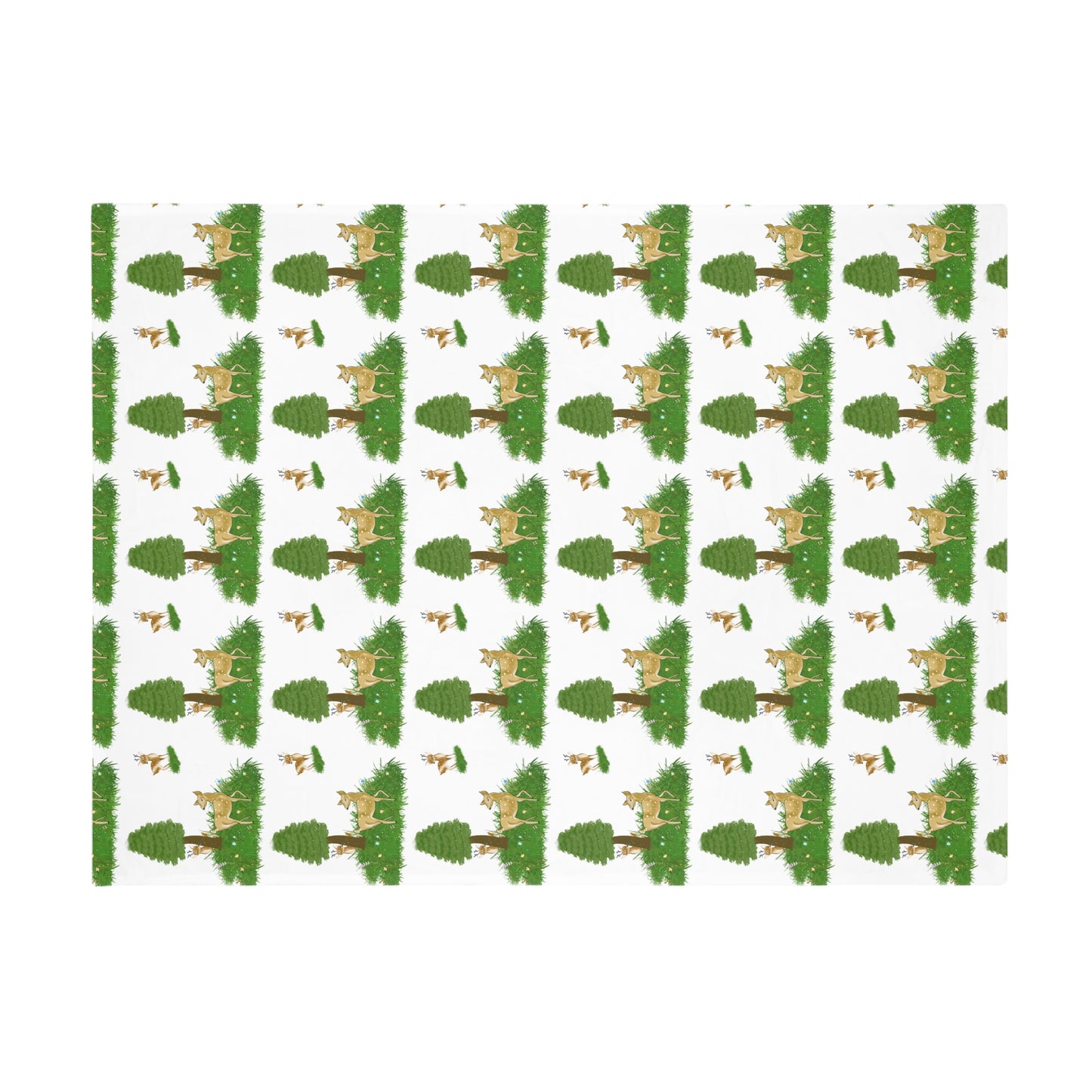 Cozy Woodland Fleece Blanket - Perfect for Picnics, Camping, Gifts, Home Décor, Kids' Room