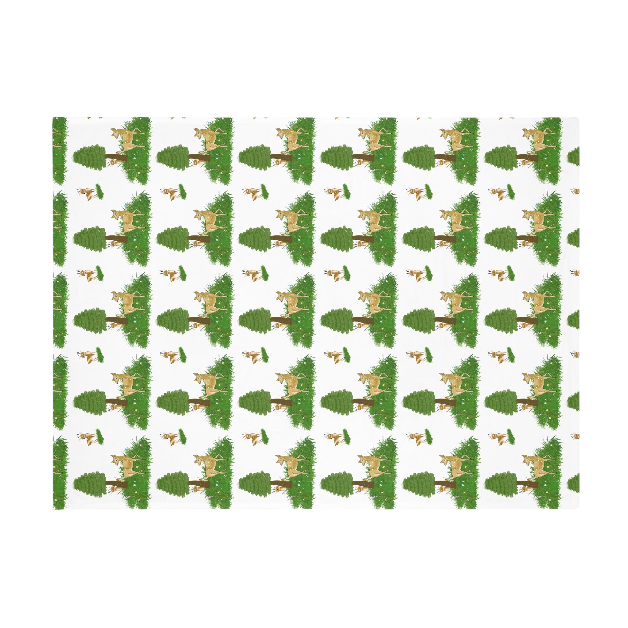Cozy Woodland Fleece Blanket - Perfect for Picnics, Camping, Gifts, Home Décor, Kids' Room